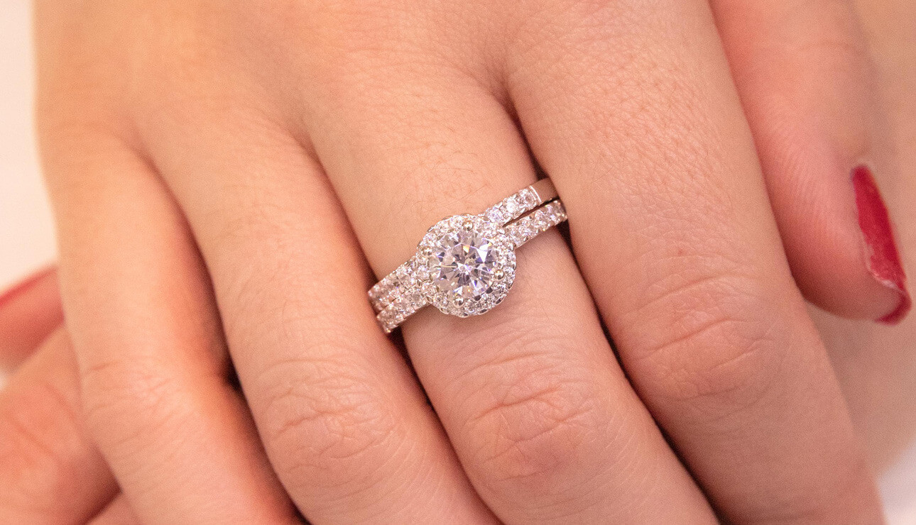 How To Wear Your Wedding Rings: Image of a ring on finger